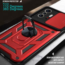 For Xiaomi Mi 11T / 11T Pro Sliding Camera Cover Design TPU+PC Protective Case(Red)