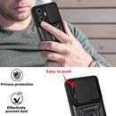 For Xiaomi Mi 11T / 11T Pro Sliding Camera Cover Design TPU+PC Protective Case(Black)