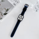 Two-color Silicone Hydraulic Buckle Watch Band For Apple Watch Series 7 41mm / 6&SE&5&4 40mm / 3&2&1 38mm(Black Blue)
