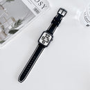 Two-color Silicone Hydraulic Buckle Watch Band For Apple Watch Series 7 41mm / 6&SE&5&4 40mm / 3&2&1 38mm(Black White)