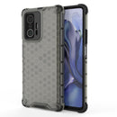 For Xiaomi Mi 11T / 11T Pro Shockproof Honeycomb PC + TPU Phone Case(Black)