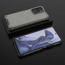 For Xiaomi Mi 11T / 11T Pro Shockproof Honeycomb PC + TPU Phone Case(Black)