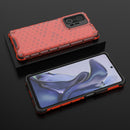 For Xiaomi Mi 11T / 11T Pro Shockproof Honeycomb PC + TPU Phone Case(Red)