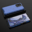 For Xiaomi Mi 11T / 11T Pro Shockproof Honeycomb PC + TPU Phone Case(Blue)