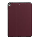 For iPad Air 2019/Pro 10.5 2019/10.2 2019&2020 Dual-Folding Horizontal Flip Tablet Leather Case with Holder & Sleep / Wake-up Function(Wine Red)