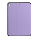 For iPad Air 2019/Pro 10.5 2019/10.2 2019&2020 Dual-Folding Horizontal Flip Tablet Leather Case with Holder & Sleep / Wake-up Function(Light Purple)