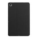 For Samsung Galaxy Tab A7 10.4 T500 Dual-Folding Horizontal Flip Tablet Leather Case with Holder & Sleep / Wake-up Function(Black)