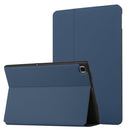 For Samsung Galaxy Tab A7 10.4 T500 Dual-Folding Horizontal Flip Tablet Leather Case with Holder & Sleep / Wake-up Function(Royal Blue)