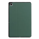 For Samsung Galaxy Tab A7 Lite 8.4 T220/T225 Dual-Folding Horizontal Flip Tablet Leather Case with Holder (Dark Green)