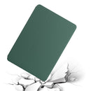 For Samsung Galaxy Tab A7 Lite 8.4 T220/T225 Dual-Folding Horizontal Flip Tablet Leather Case with Holder (Dark Green)