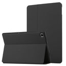 For Samsung Galaxy Tab A7 Lite 8.4 T220/T225 Dual-Folding Horizontal Flip Tablet Leather Case with Holder (Black)