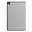 For Samsung Galaxy Tab A7 Lite 8.4 T220/T225 Dual-Folding Horizontal Flip Tablet Leather Case with Holder (Grey)