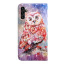 For Samsung Galaxy A13 5G 3D Painted Pattern Horizontal Flip Leather Phone Case with Holder & Lanyard(Color Owl)