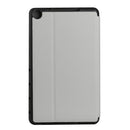 For Huawei MediaPad M5 Lite 10.1 Dual-Folding Horizontal Flip Tablet Leather Case with Holder & Sleep / Wake-up Function(Grey)