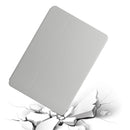 For Huawei MediaPad M5 Lite 10.1 Dual-Folding Horizontal Flip Tablet Leather Case with Holder & Sleep / Wake-up Function(Grey)