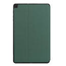 For Huawei MatePad T10 / T10s Dual-Folding Horizontal Flip Tablet Leather Case with Holder(Dark Green)