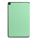 For Huawei MatePad T10 / T10s Dual-Folding Horizontal Flip Tablet Leather Case with Holder(Mint Green)