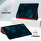 For Huawei MediaPad T5 10 Dual-Folding Horizontal Flip Tablet Leather Case with Holder(Red)