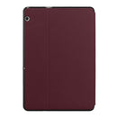 For Huawei MediaPad T5 10 Dual-Folding Horizontal Flip Tablet Leather Case with Holder(Wine Red)