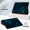 For Huawei MediaPad T5 10 Dual-Folding Horizontal Flip Tablet Leather Case with Holder(Wine Red)