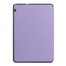 For Huawei MediaPad T5 10 Dual-Folding Horizontal Flip Tablet Leather Case with Holder(Light Purple)