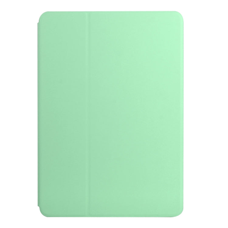 For Huawei MediaPad T5 10 Dual-Folding Horizontal Flip Tablet Leather Case with Holder(Mint Green)