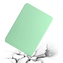 For Huawei MediaPad T5 10 Dual-Folding Horizontal Flip Tablet Leather Case with Holder(Mint Green)