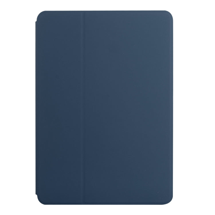 For Huawei MediaPad T5 10 Dual-Folding Horizontal Flip Tablet Leather Case with Holder(Royal Blue)