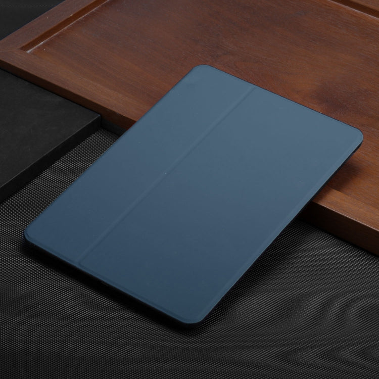 For Huawei MediaPad T5 10 Dual-Folding Horizontal Flip Tablet Leather Case with Holder(Royal Blue)