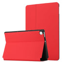 For Lenovo Tab M10 Plus TB-X606F/X606X Dual-Folding Horizontal Flip Tablet Leather Case with Holder(Red)