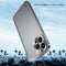 Metal Frame Frosted PC Shockproof Phone Case For iPhone 13 mini(Silver)