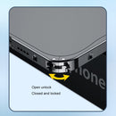 Metal Frame Frosted PC Shockproof Phone Case For iPhone 13(Black)