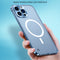 Metal Frame Frosted PC Shockproof Magsafe Case For iPhone 13 mini(Ocean Blue)