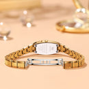 OLEVS 5501 Diamond Small Dial Tungsten Steel Bracelet Quartz Watch for Ladies(Rose Gold)