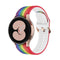 For Samsung Galaxy Watch4 / Watch4 Classic Silicone Printing Watch Band(Rainbow)