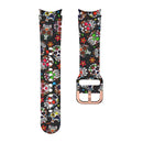 For Samsung Galaxy Watch4 / Watch4 Classic Silicone Printing Watch Band(Color Skull)