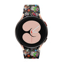 For Samsung Galaxy Watch4 / Watch4 Classic Silicone Printing Watch Band(Color Skull)