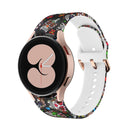For Samsung Galaxy Watch4 / Watch4 Classic Silicone Printing Watch Band(Color Skull)
