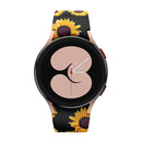 For Samsung Galaxy Watch4 / Watch4 Classic Silicone Printing Watch Band(Sunflower)