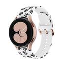 For Samsung Galaxy Watch4 / Watch4 Classic Silicone Printing Watch Band(Cat Paw)
