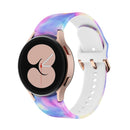 For Samsung Galaxy Watch4 / Watch4 Classic Silicone Printing Watch Band(Candy)