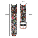For Samsung Galaxy Watch4 / Watch4 Classic Silicone Printing Watch Band(Color Skull)