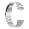 For Fitbit Charge 5 Three-bead Stainless Steel Watch Band(Silver)