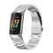 For Fitbit Charge 5 Three-bead Stainless Steel Watch Band(Silver)