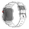 Glacier Transparent TPU Integrated Watch Band Watch Band For Apple Watch Series 7 41mm(Transparent)