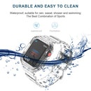 Glacier Transparent TPU Integrated Watch Band Watch Band For Apple Watch Series 7 41mm(Transparent)
