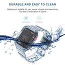 Glacier Transparent TPU Integrated Watch Band Watch Band For Apple Watch Series 7 41mm(Transparent Blue)