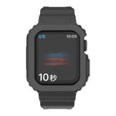 Glacier Transparent TPU Integrated Watch Band Watch Band For Apple Watch Series 7 41mm (Black)