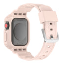 Glacier Transparent TPU Integrated Watch Band Watch Band For Apple Watch Series 7 41mm (Pink)