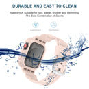 Glacier Transparent TPU Integrated Watch Band Watch Band For Apple Watch Series 7 41mm (Pink)